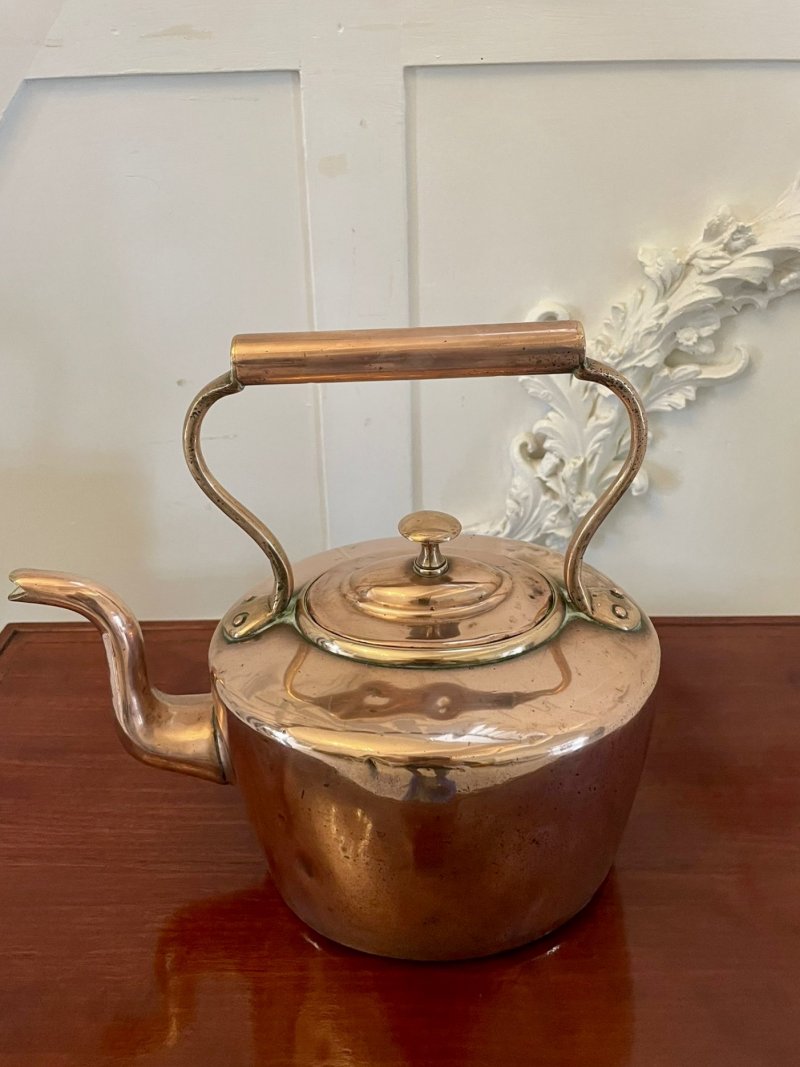 Antique George III Quality Copper Kettle - Image 6
